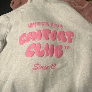 White fox hood xs/s worn once or twice